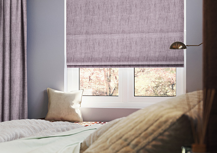 Rhea, Grape - Motorised Roman Blind - Image 5